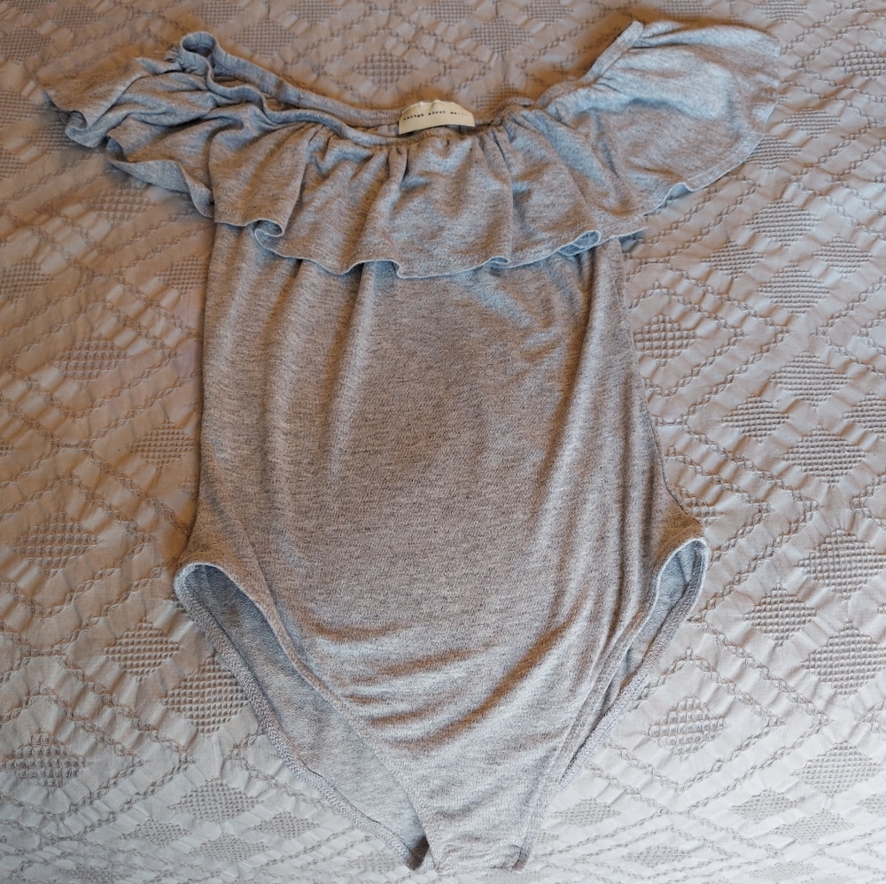 Off The Shoulders Ruffel Bodysuit